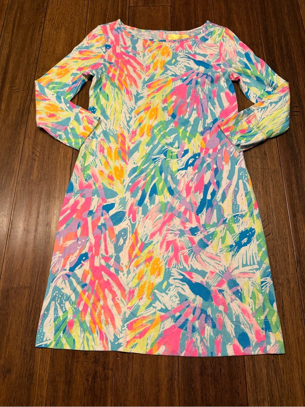 Lilly Pulitzer Multicolor Long Sleeve Tropical Print Dress